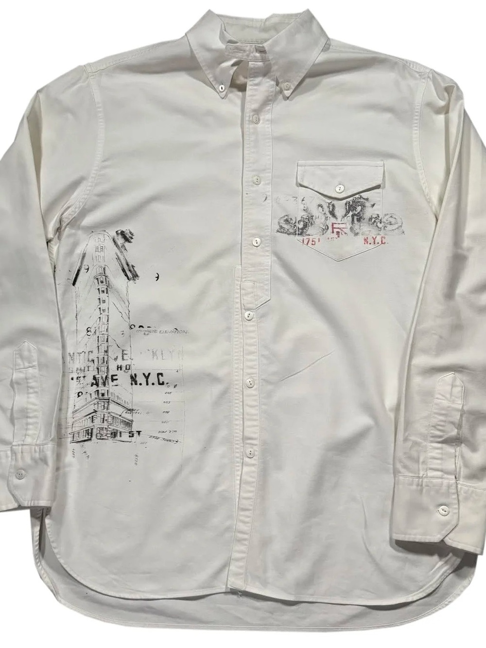 Vintage Polo Ralph Lauren Flatiron NYC Button Down Shirt (Size S)